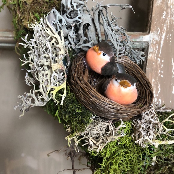 NEW Moss & Bird Handmade Cottagecore Wreath Spring 🐣 - Picture 7 of 7